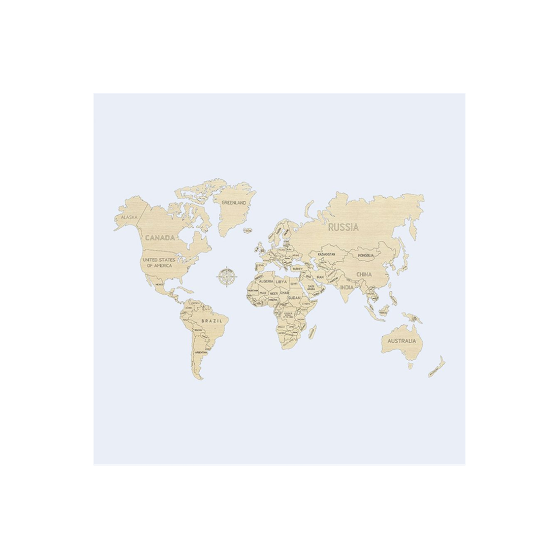 WORLD MAP L (NON VERNICIATA)