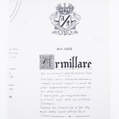 Piano costruzione Armillare