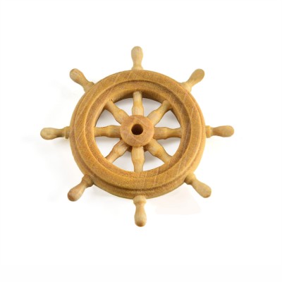 Wooden rudder wheel mm.30 2