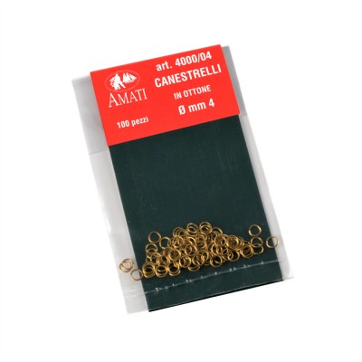 Canestrelli ottone mm.4 (100 pz)