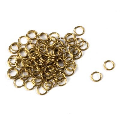 Brass split rings mm.4(100... 2
