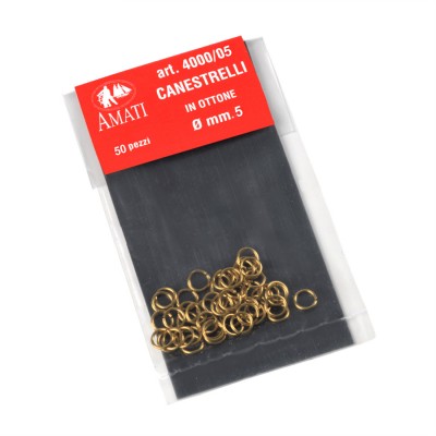 Canestrelli ottone mm.5 (50 pz)