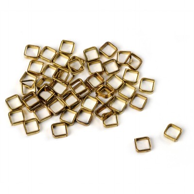 Anellini quadri ottone mm.3,5 2