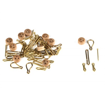 Brass chain plates with... 2