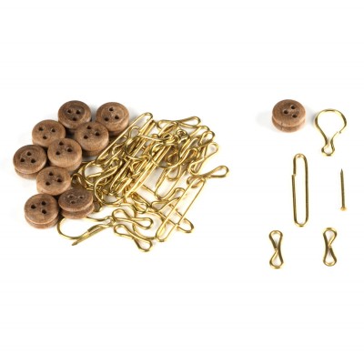 Brass chain plates with... 2