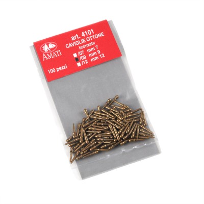 Bronzed brass belaying pins...