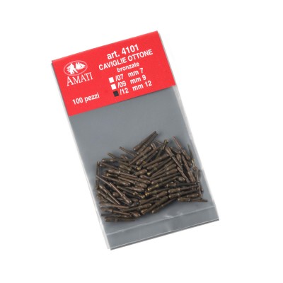 Bronzed brass belaying pins...