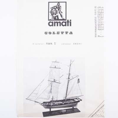 Plan American Schooner 1830 2