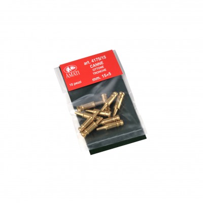 Faux tubes canons mm.15 laiton