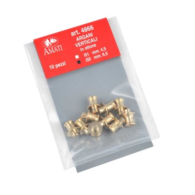 Brass capstans mm.6,5