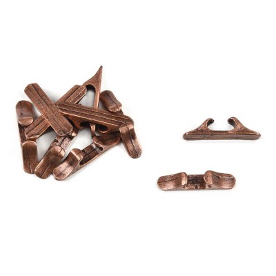 Chaumards en métal bruni 20 mm 2