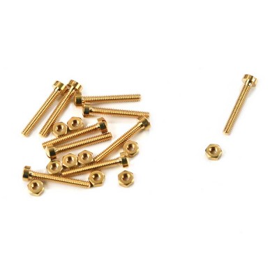 Brass screws mm.1,4x10 2