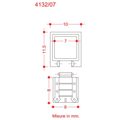 Mantelets sabords mm.7x7 2
