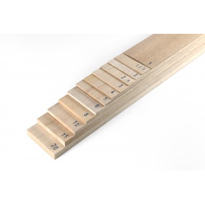 Balsa-Tablette mm.20x100x1000