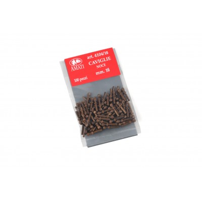 Walnut belaying pins mm.16