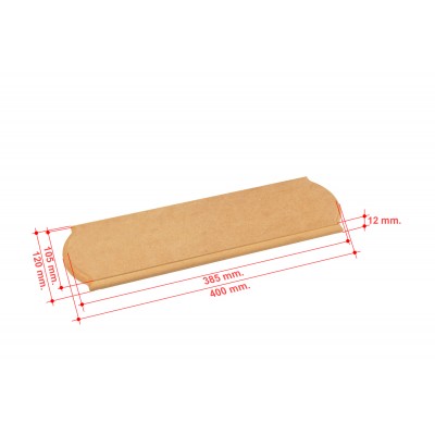 MDF baseboard cm.40x12 2