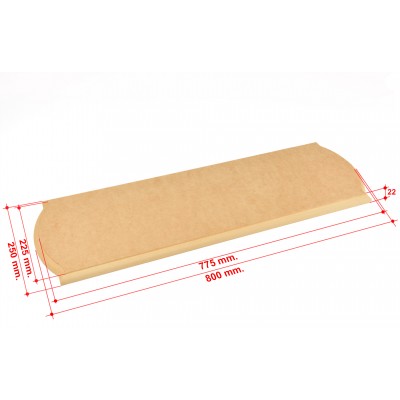 MDF baseboard cm.80x25 2