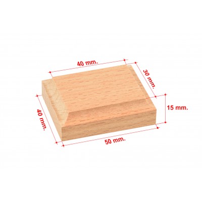 Base de madera 50x40 mm 2