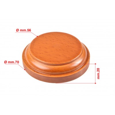 Wooden round base mm.70... 2