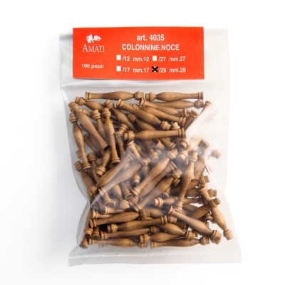 Walnut stanchions mm.29