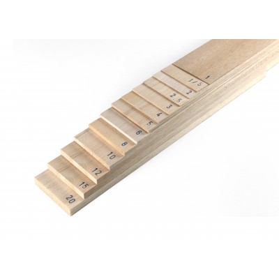 Balsa-Bar. 12X100X1000