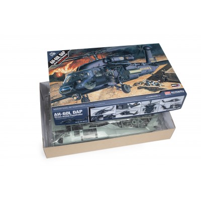 Scatola del modello Academy in plastica AH-60L DAP Black Hawk 2