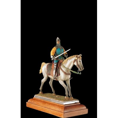 Mercenario medieval a caballo