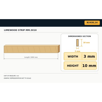 Lindenstreifen 3x10 mm 2