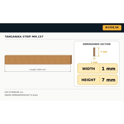 Baguettes tanganica  mm.1x7 2