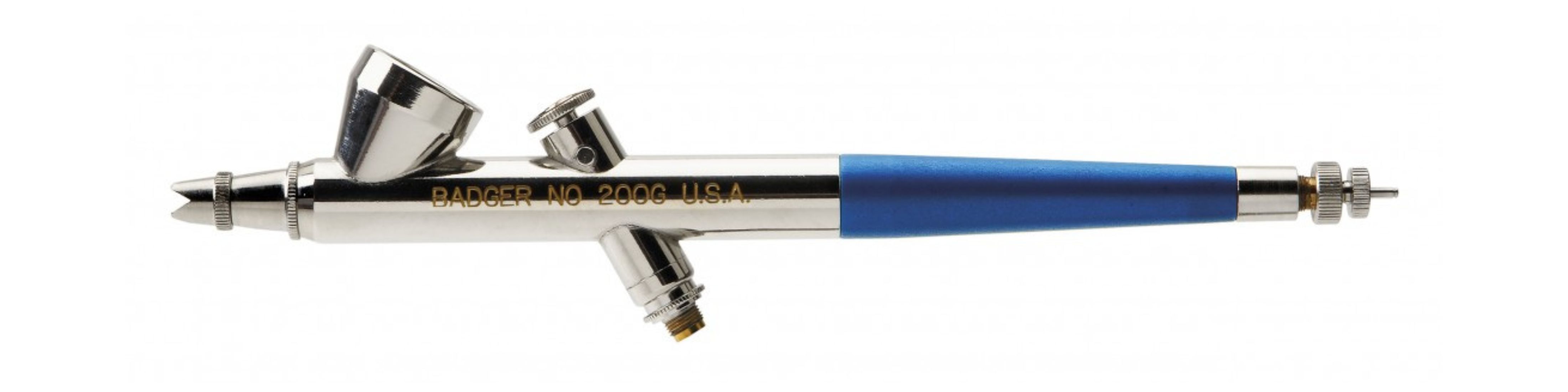 Badger 200G Airbrush für statisches Modellbau aus Metall mit Schwerkraftzufuhr und Präzisionsdüse
