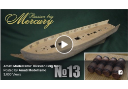 RUSSIAN BRIG MERCURY – LA COSTRUZIONE– LOG 1 - 14