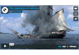 The explosion of sailship